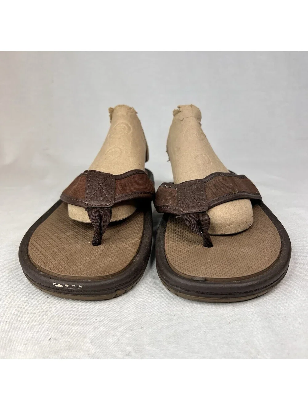 Aldo Sandals Men’s  Tan Leather Leather Straps  Size 9.5